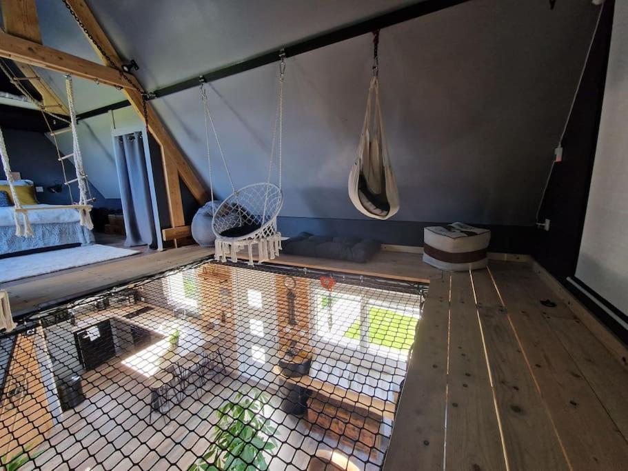 Chalet Industriel Avec Filet Et Spa Sorigny エクステリア 写真